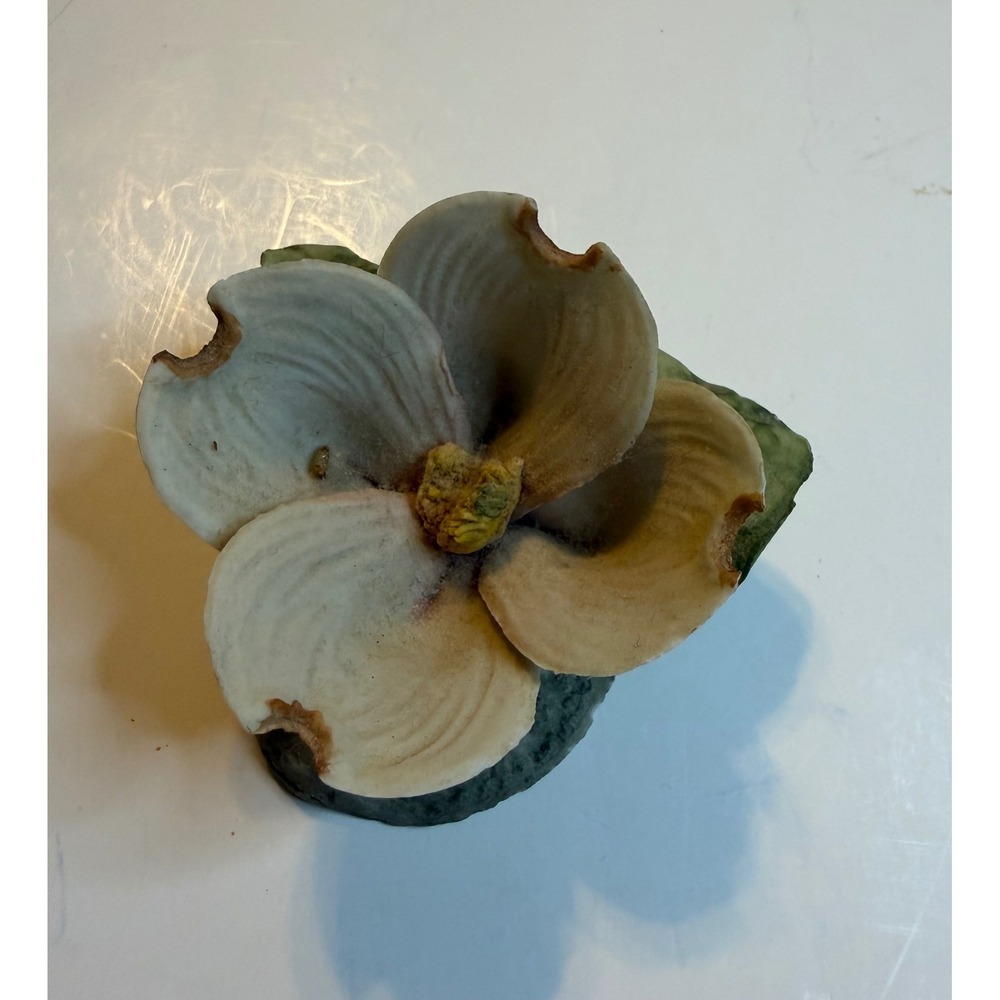 Napoleon Capodimonte Porcelain Dogwood Flower‎ Figurine Italy Hand Painted